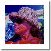 2009 - digital print on canvas - cm 80 x 80 - "Cristina"